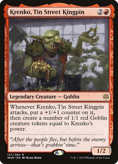 Krenko, Tin Street Kingpin (WAR, Near Mint,)