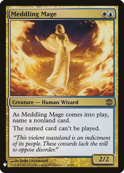 Meddling Mage (LIST, Lightly Played,)