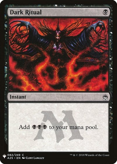 Dark Ritual (A25) (LIST, Near Mint,)