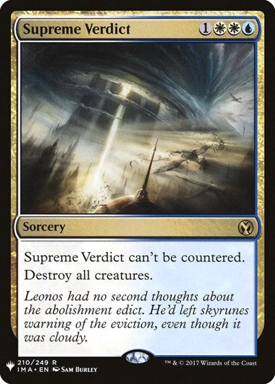 Supreme Verdict (LIST, Near Mint,)