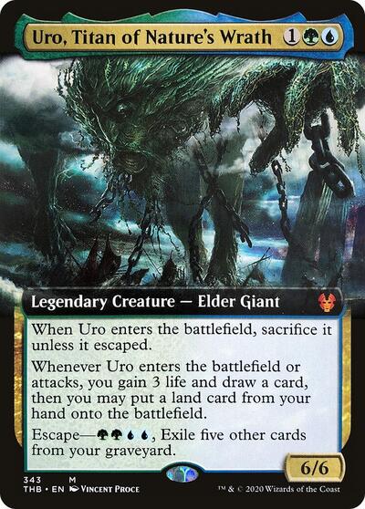 Uro, Titan of Nature's Wrath (Extended Art) (THB, Near Mint,)