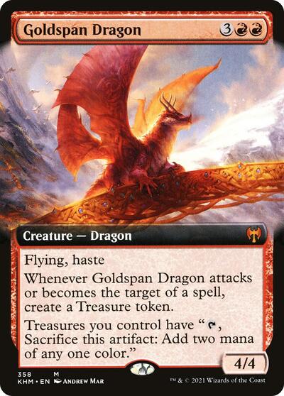 Goldspan Dragon Extended Art (KHM, Near Mint, Foil)