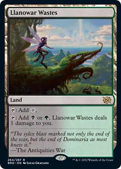 Llanowar Wastes (BRO, Near Mint,)