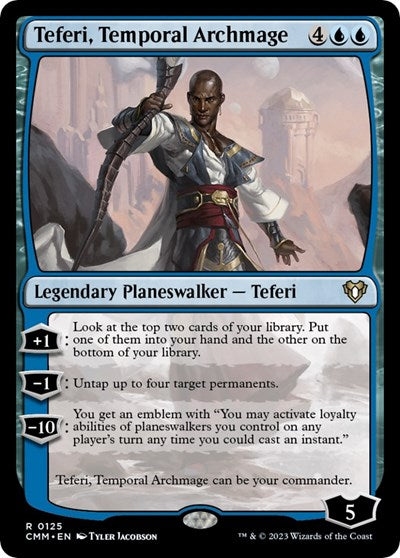 Teferi Temporal Archmage (CMM, Near Mint,)
