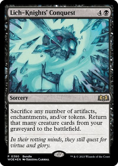 Lich-Knights' Conquest (WOE Bundle) (UMP, Near Mint, Foil)
