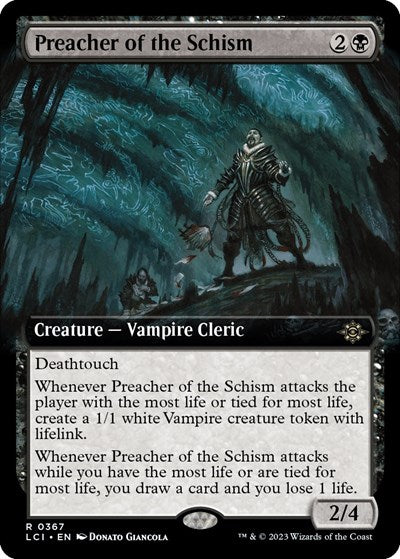 Preacher of the Schism Extended Art (LCI, Near Mint,)
