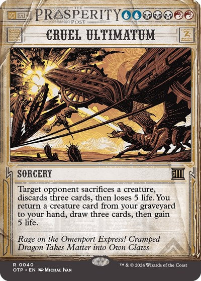 Cruel Ultimatum (OTP, Near Mint,)