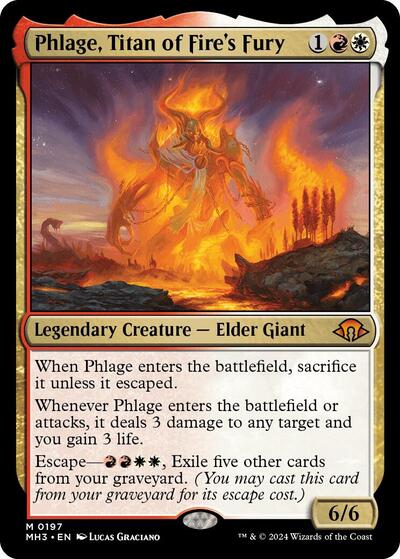 Phlage Titan of Fires Fury (MH3, Near Mint,)