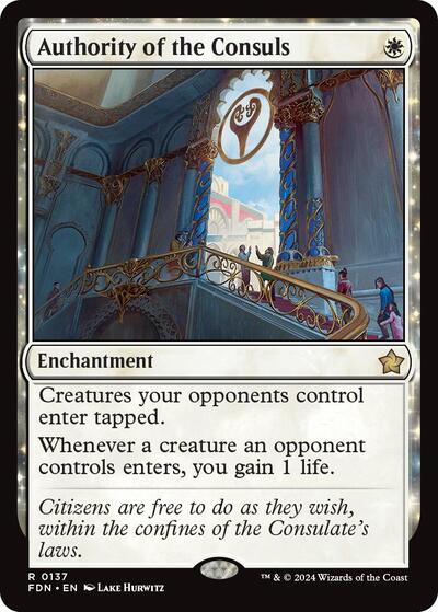 Authority of the Consuls (FDN, Lightly Played, Foil)