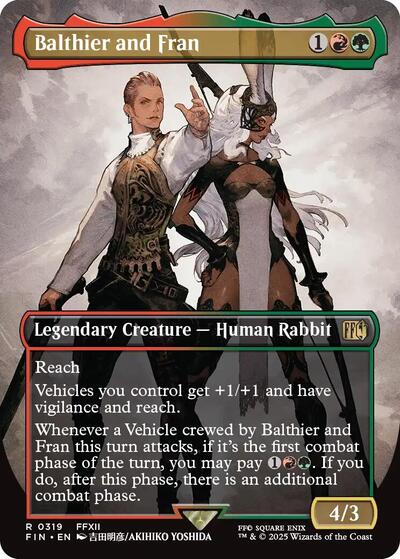 Balthier and Fran (0319) (Borderless) (FIN, Near Mint,)