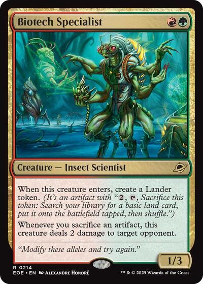 Biotech Specialist (EOE, Near Mint,)