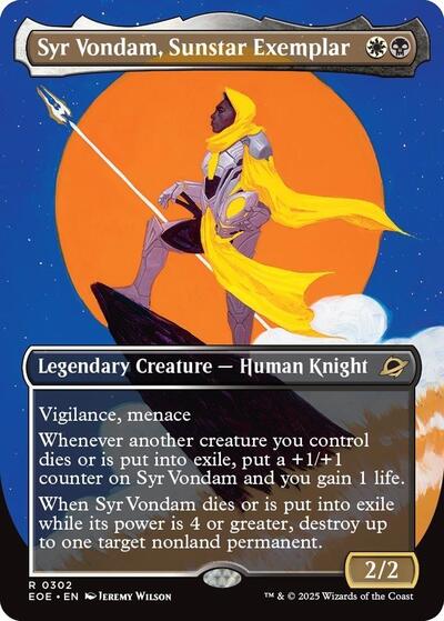 Syr Vondam Sunstar Exemplar Borderless (EOE, Near Mint,)