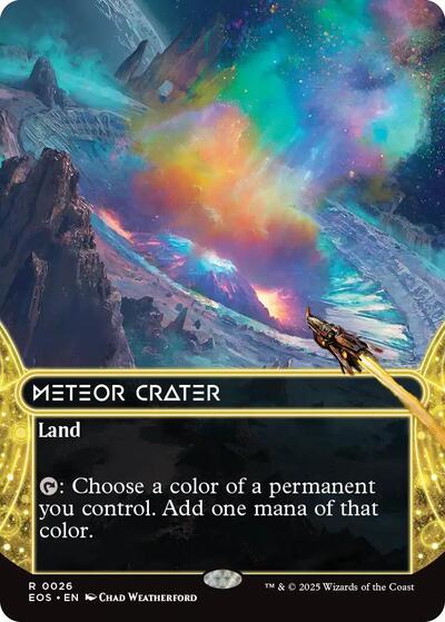 Meteor Crater (0026) (Borderless) (EOS, Near Mint, Foil)