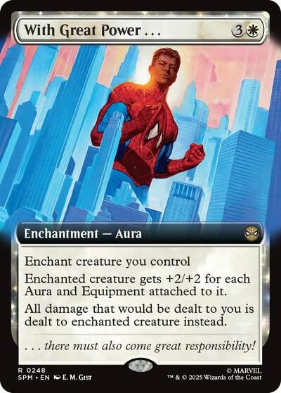 With Great Power... (Extended Art) (SPM, Near Mint, Foil)