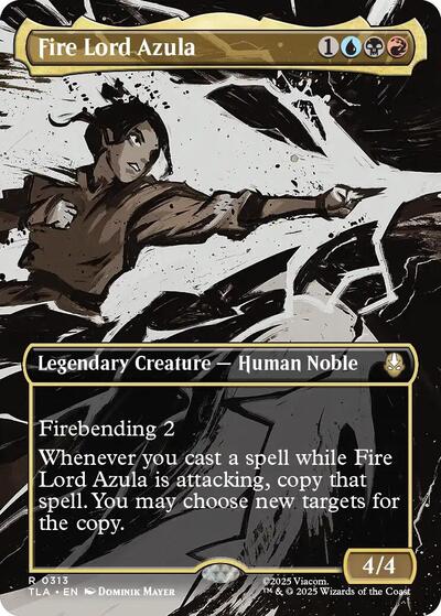 Fire Lord Azula (0313) (Borderless) (TLA, Near Mint, Foil)