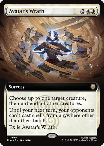 Avatar's Wrath (Extended Art) (TLA, Near Mint, Foil)