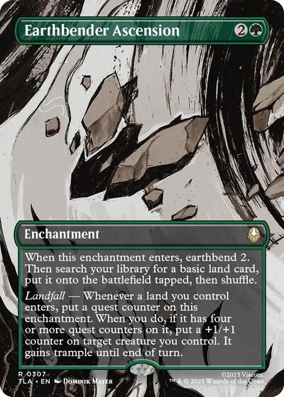 Earthbender Ascension (Borderless) (TLA, Near Mint, Foil)