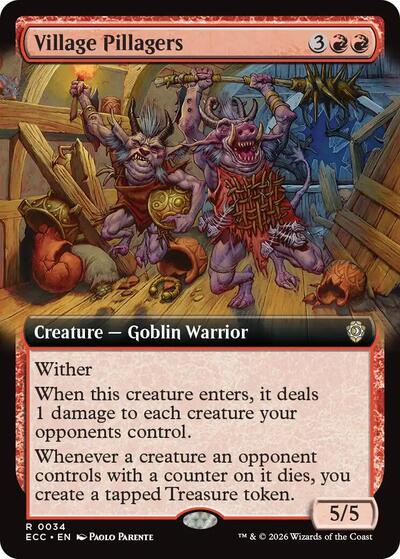 Village Pillagers (Extended Art) (ECC, Near Mint,)