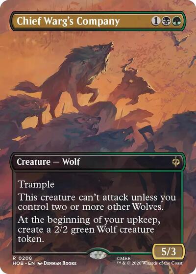 Chief Warg's Company (Borderless) (HOB, Near Mint,)
