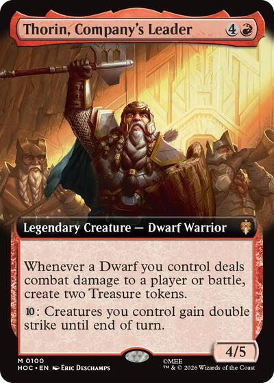 Thorin, Company's Leader (Extended Art) (HOC, Near Mint,)