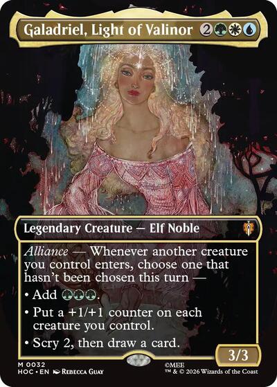 Galadriel Light of Valinor Borderless (HOC, Lightly Played, Foil)