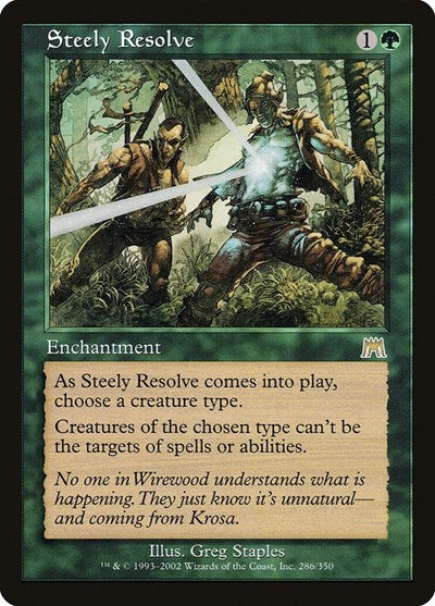 Steely Resolve (ONS, Lightly Played,)