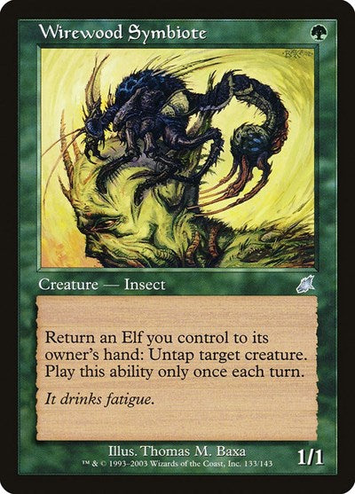 Wirewood Symbiote (SCG, Lightly Played, Foil)