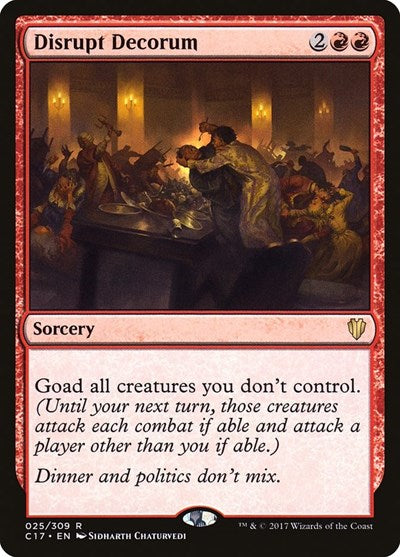 Disrupt Decorum (C17, Lightly Played,)