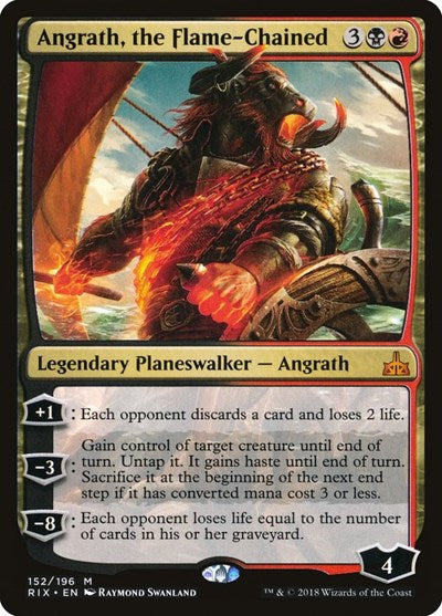 Angrath the Flame Chained (RIX, Lightly Played,)