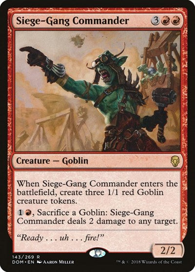 Siege-Gang Commander (DOM, Near Mint,)