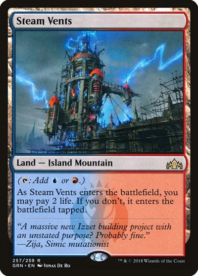 Steam Vents (GRN, Lightly Played, Foil)