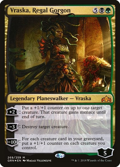 Vraska Regal Gorgon (GRN, Lightly Played, Foil)