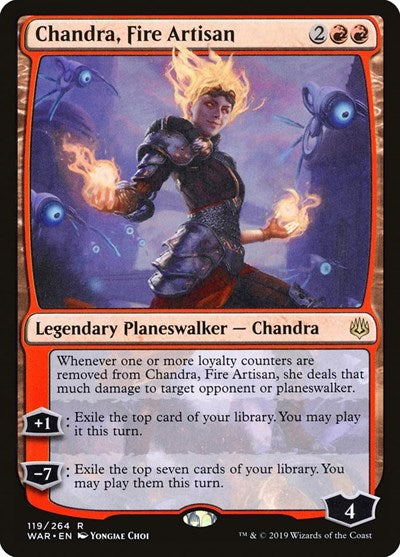 Chandra, Fire Artisan (WAR, Near Mint,)