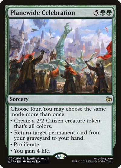 Planewide Celebration (WAR, Near Mint,)