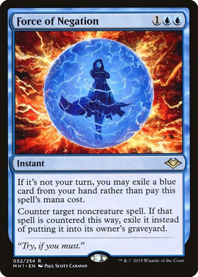 Force of Negation (MH1, Near Mint,)