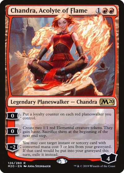 Chandra, Acolyte of Flame (M20, Near Mint,)
