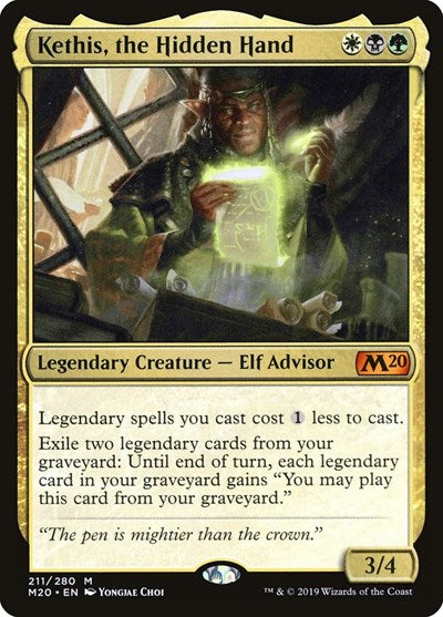 Kethis the Hidden Hand (M20, Lightly Played,)