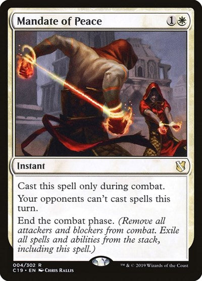 Mandate of Peace (C19, Near Mint,)