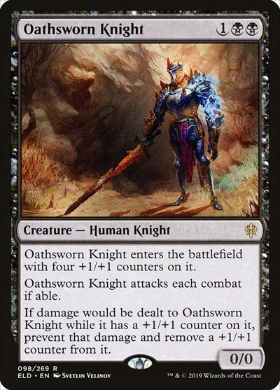 Oathsworn Knight (ELD, Near Mint,)