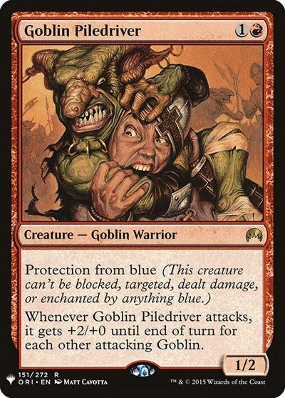 Goblin Piledriver (LIST, Lightly Played,)