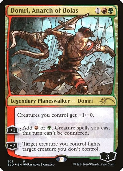 Domri, Anarch of Bolas (Stained Glass) (SLD, Lightly Played, Foil)