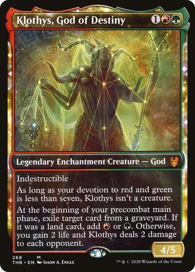 Klothys, God of Destiny (Showcase) (THB, Lightly Played, Foil)