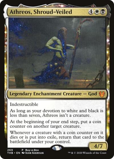 Athreos, Shroud-Veiled (BABP, Lightly Played, Foil)