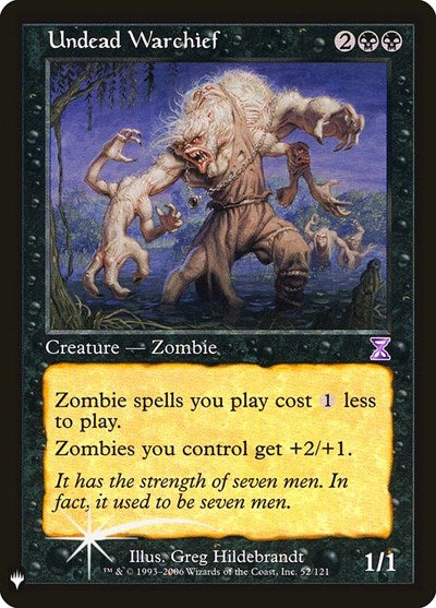 Undead Warchief (LIST, Near Mint, Foil)