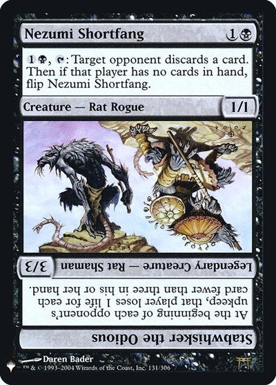 Nezumi Shortfang // Stabwhisker the Odious (LIST, Near Mint, Foil)