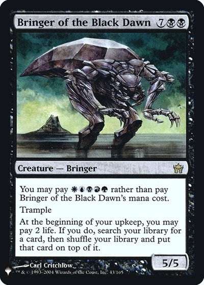 Bringer of the Black Dawn (LIST, Near Mint, Foil)