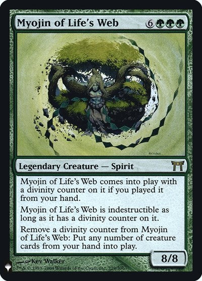 Myojin of Life's Web (LIST, Lightly Played, Foil)