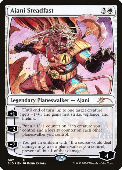 Ajani Steadfast (SLD, Lightly Played, Foil)