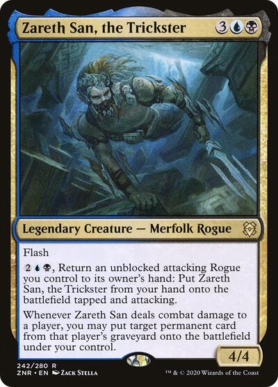 Zareth San the Trickster (ZNR, Near Mint,)