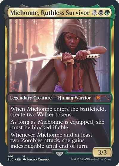 Michonne, Ruthless Survivor (SLD, Lightly Played, Foil)